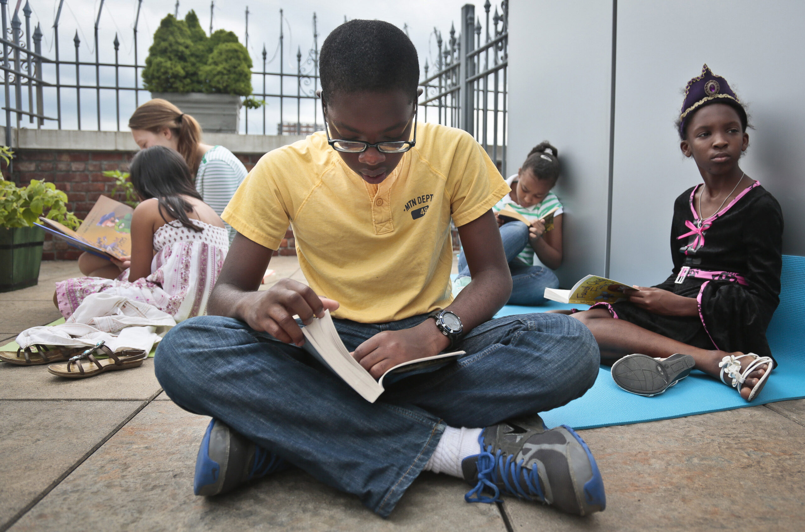 Rohan Beckford, reads Percy Jackson's fifth book in the series "The last Olympian"