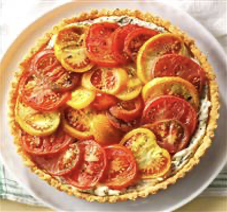 Heirloom tomato pie