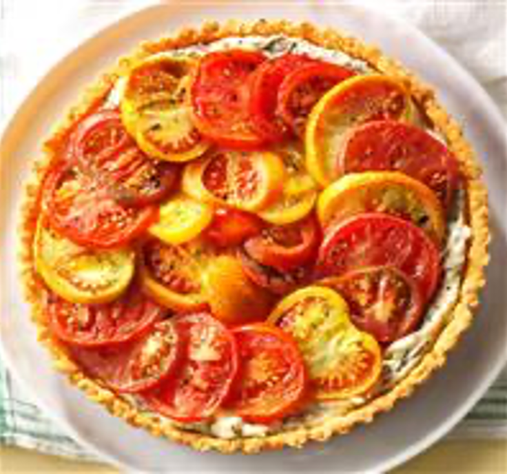 Heirloom tomato pie