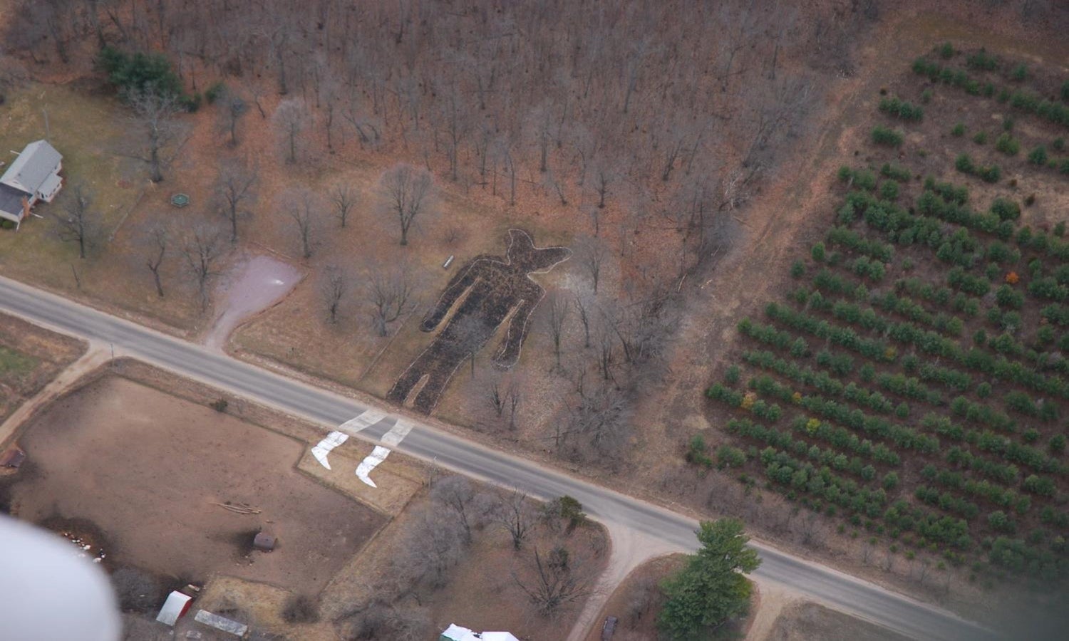 The Man Mound is east of Baraboo in Man Mound County Park