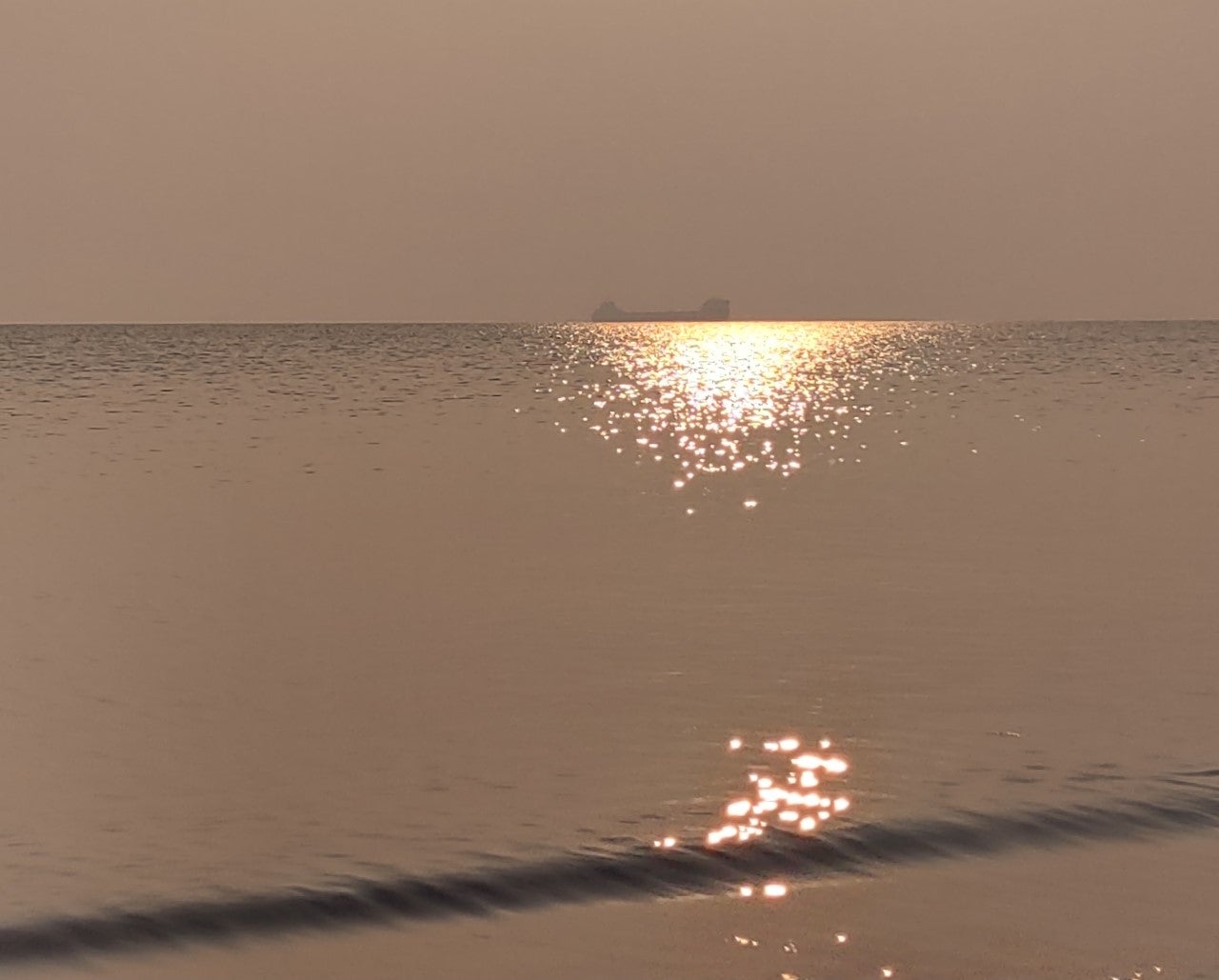 Wildfire Haze Along Lake Superior