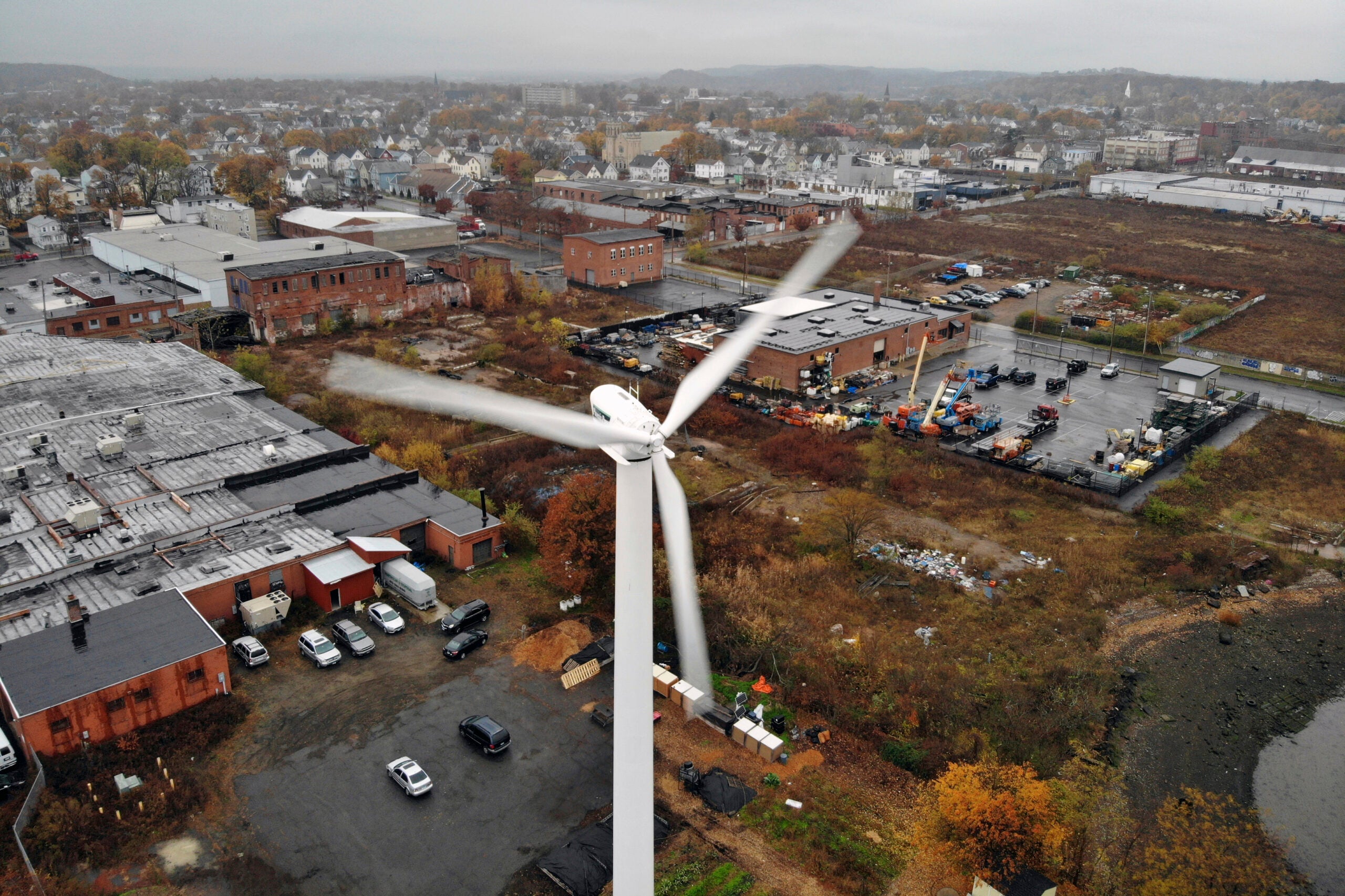 A windmill in New Haven, Connecticut
