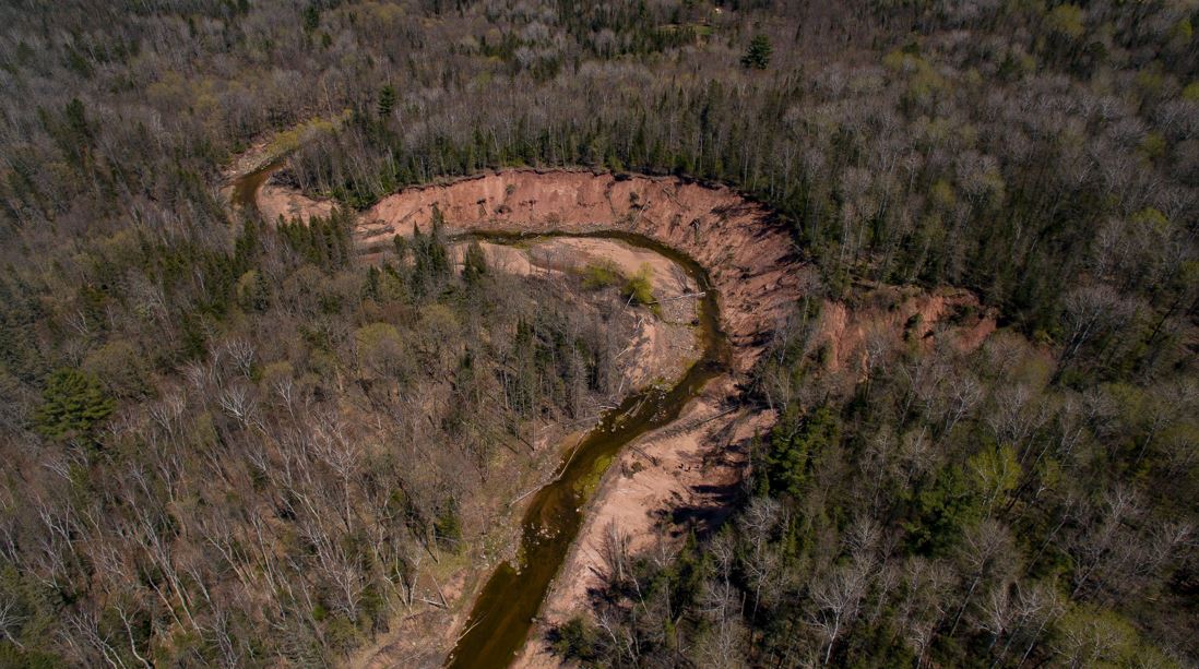 Flood damage to Fish Creek