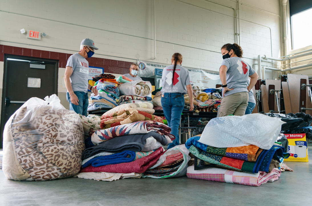 Volunteers Collect Donations For Afghan Refugees