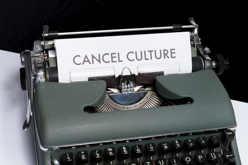 Typewriter with the words "Cancel Culture" on paper