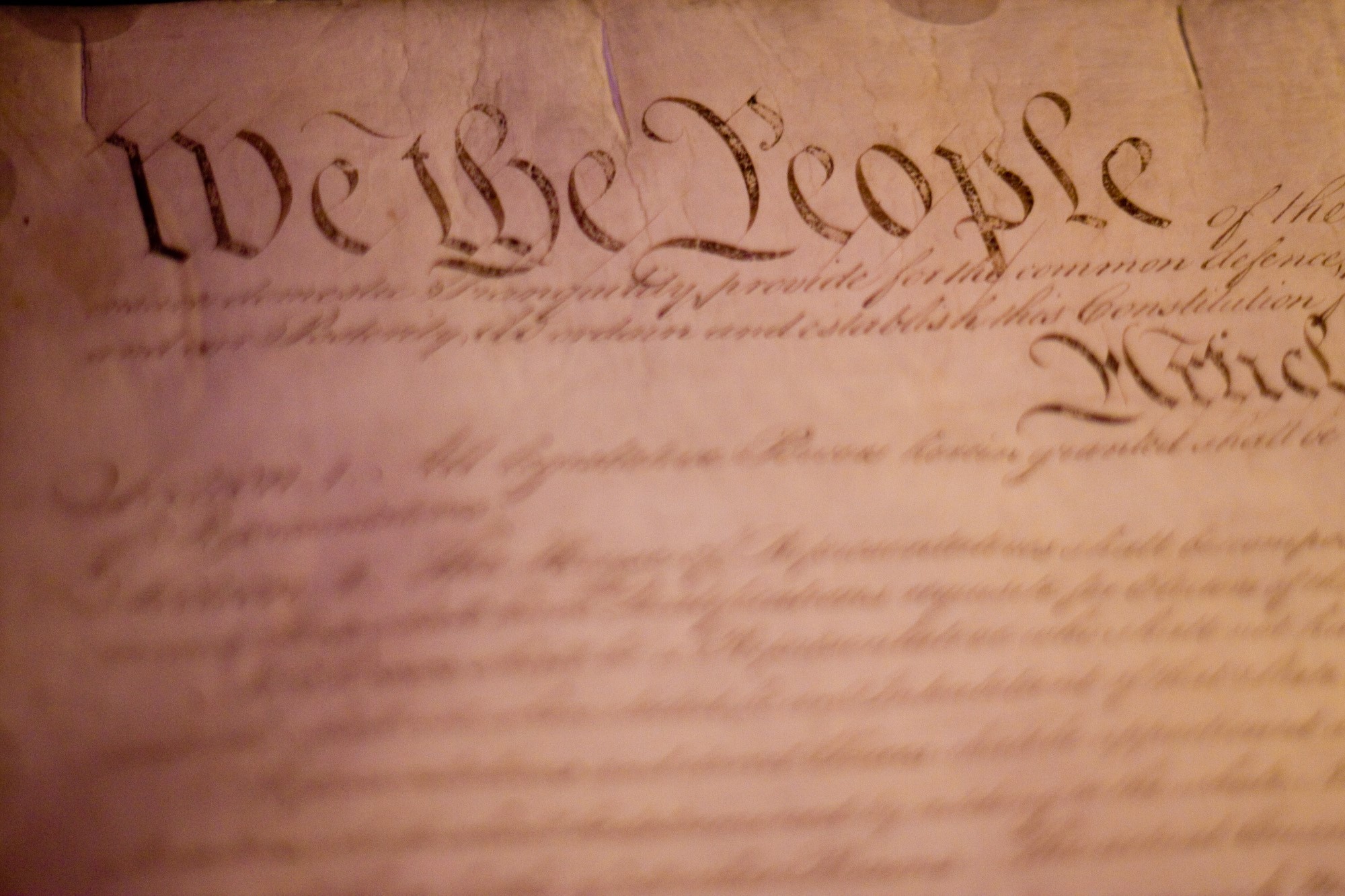 partial image of the U.S. Constitution