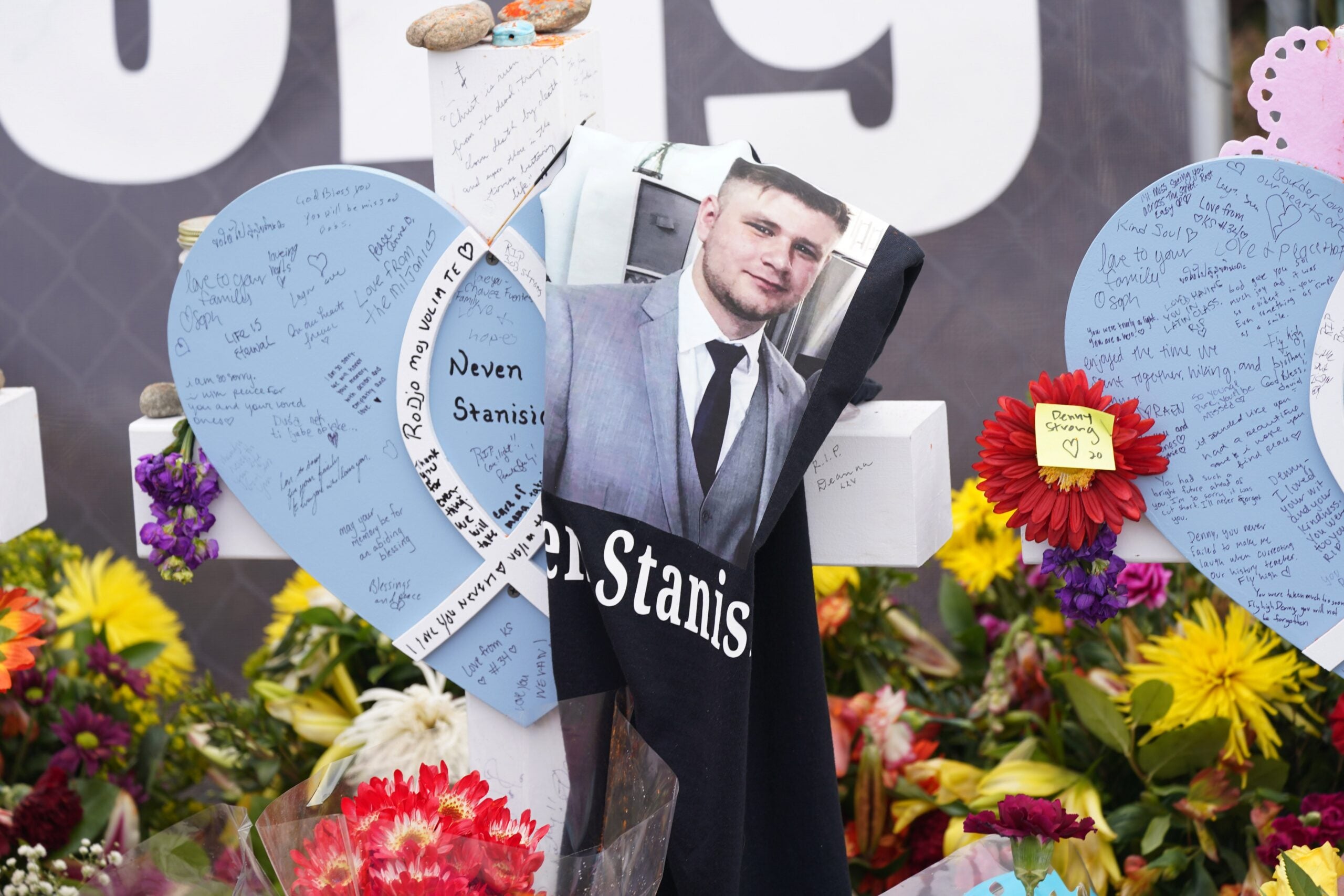 Memorial to mass shooting victims in Boulder, Colorado