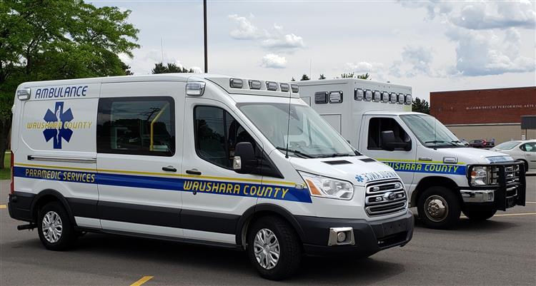 Waushara County Emergency Medical Service vehicles