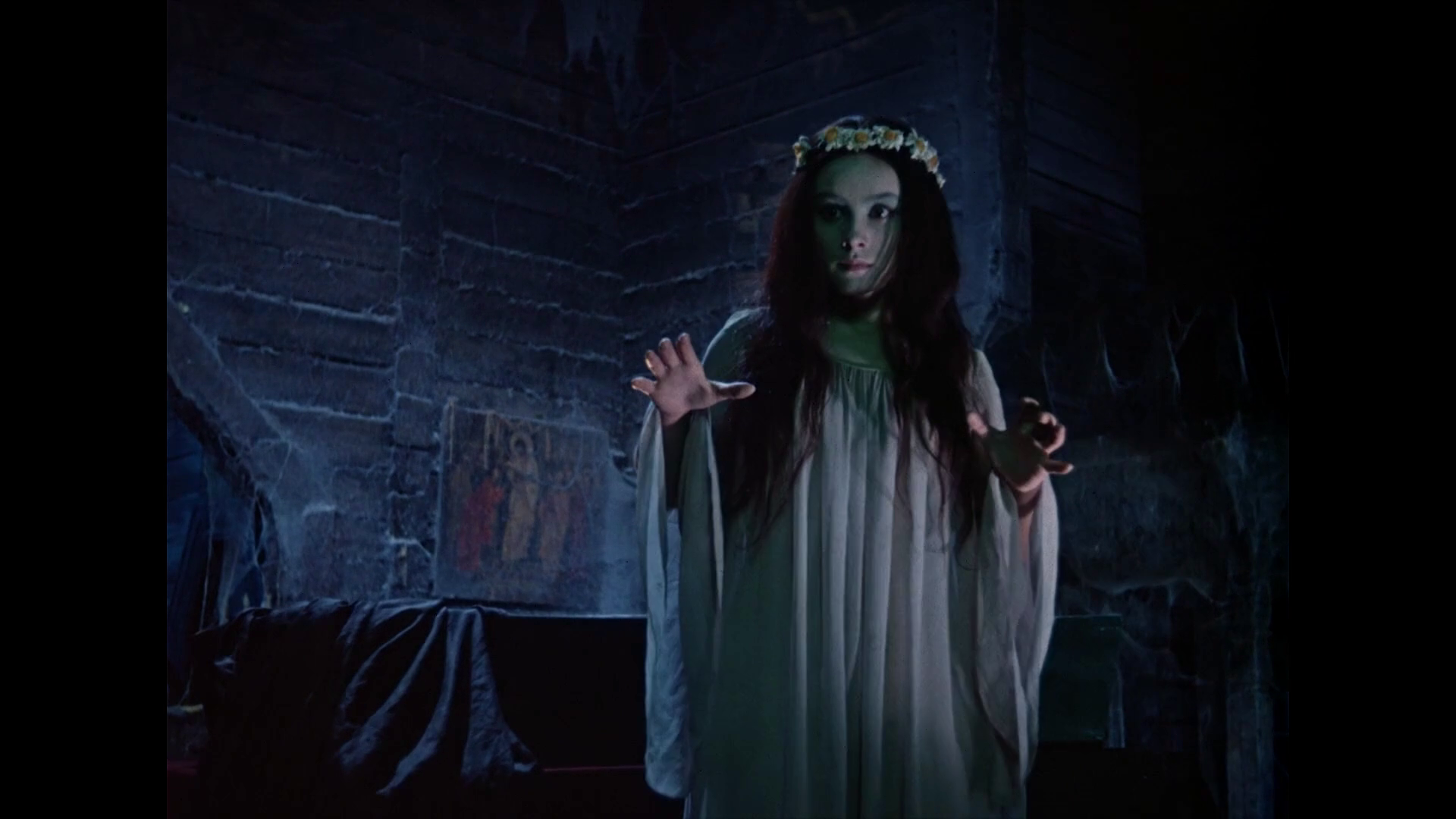 Still from folk horror film, "VIY" (Soviet Union, 1967)