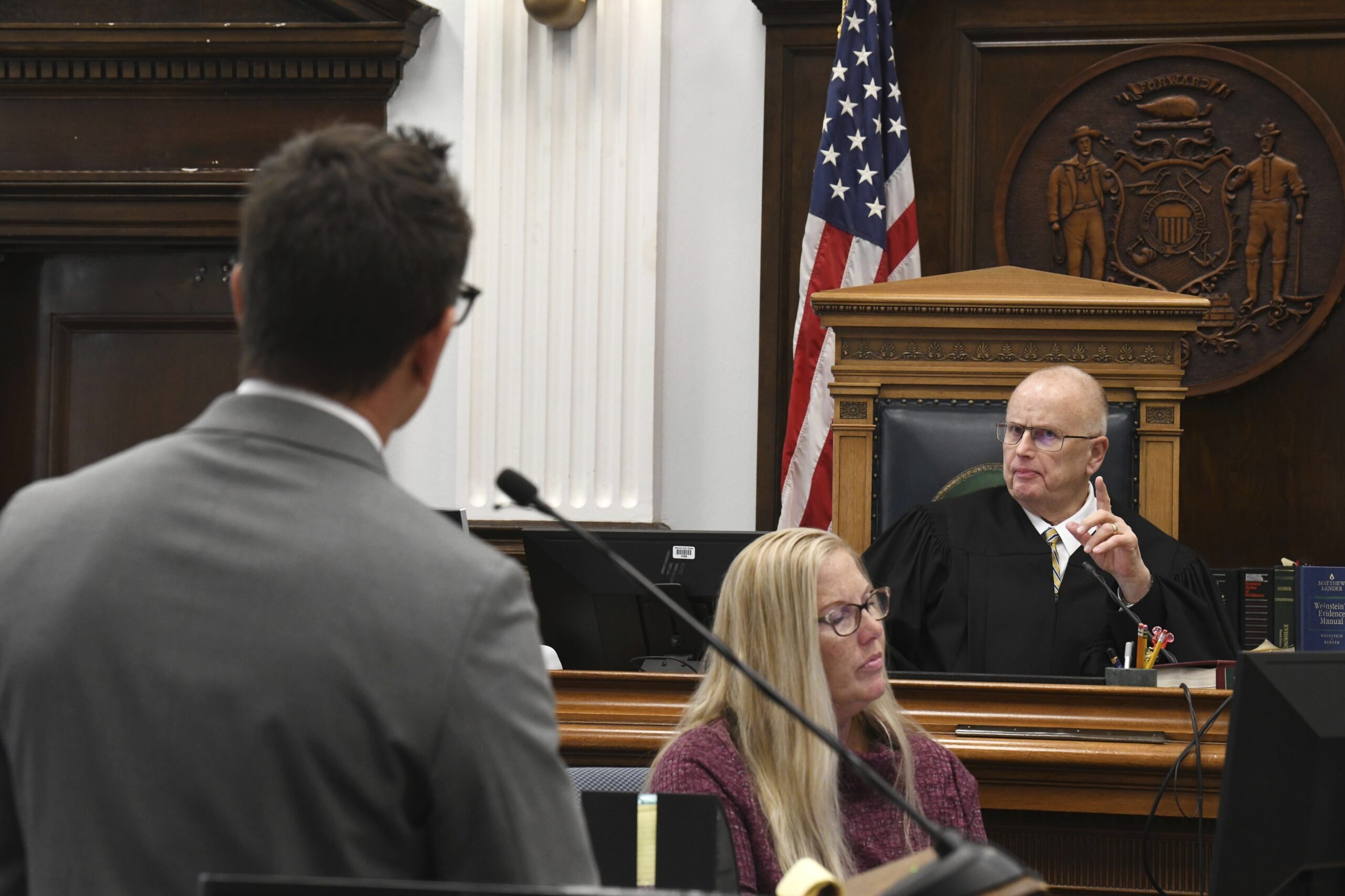 Assistant District Attorney Thomas Binger is admonished by Circuit Court Judge Bruce Schroeder