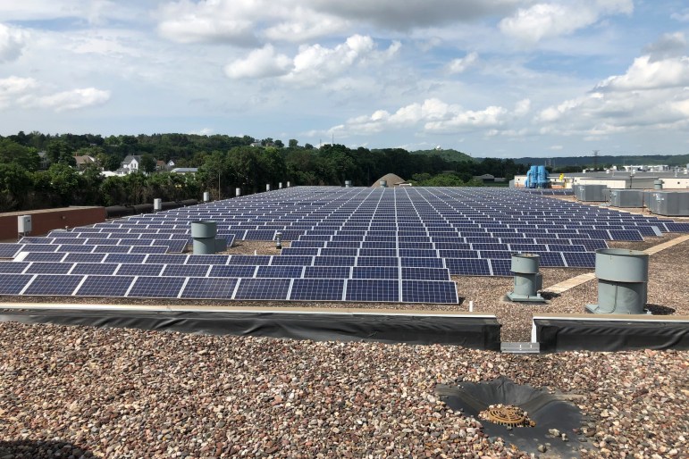 Field of solar panels