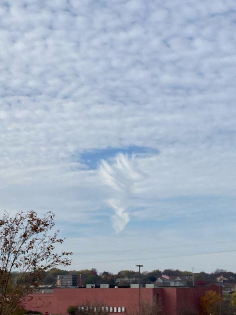 Weather Guys Winter weather causes punch holes in clouds WPR