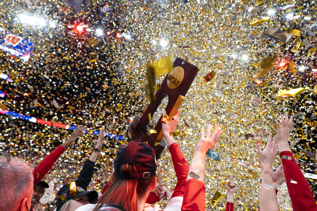 ‘It’s been a long time coming for Badger nation’: Wisconsin women’s volleyball team wins first national title