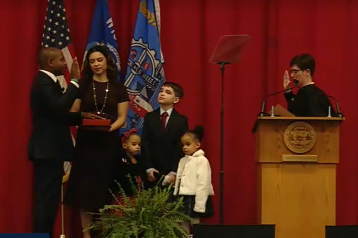 Cavalier Johnson is sworn in as Milwaukee's acting mayor