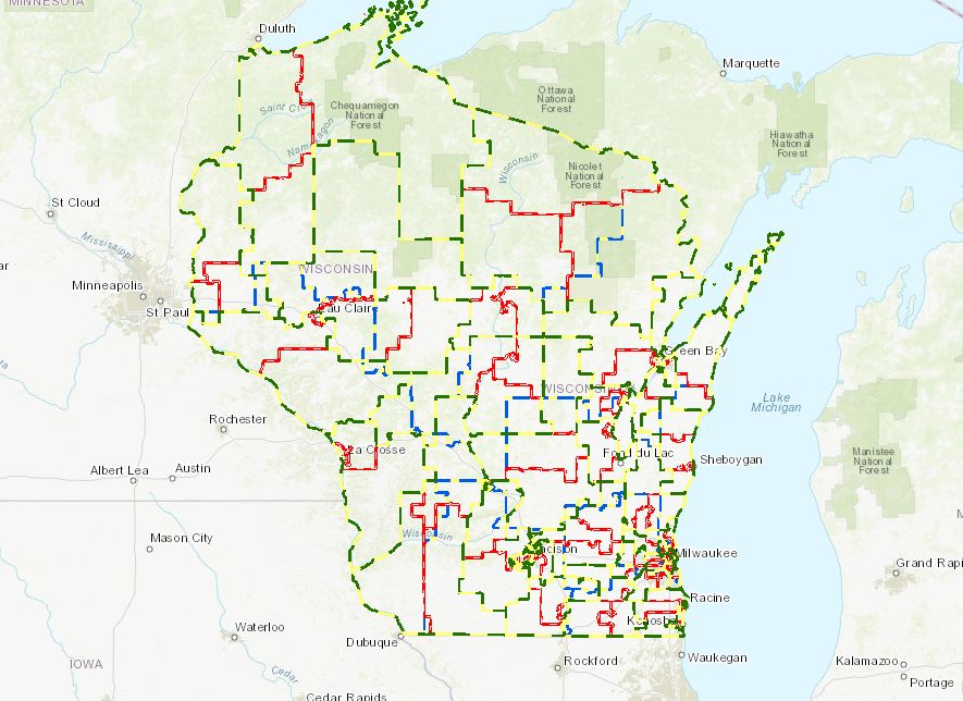 redistricting map, Legislature