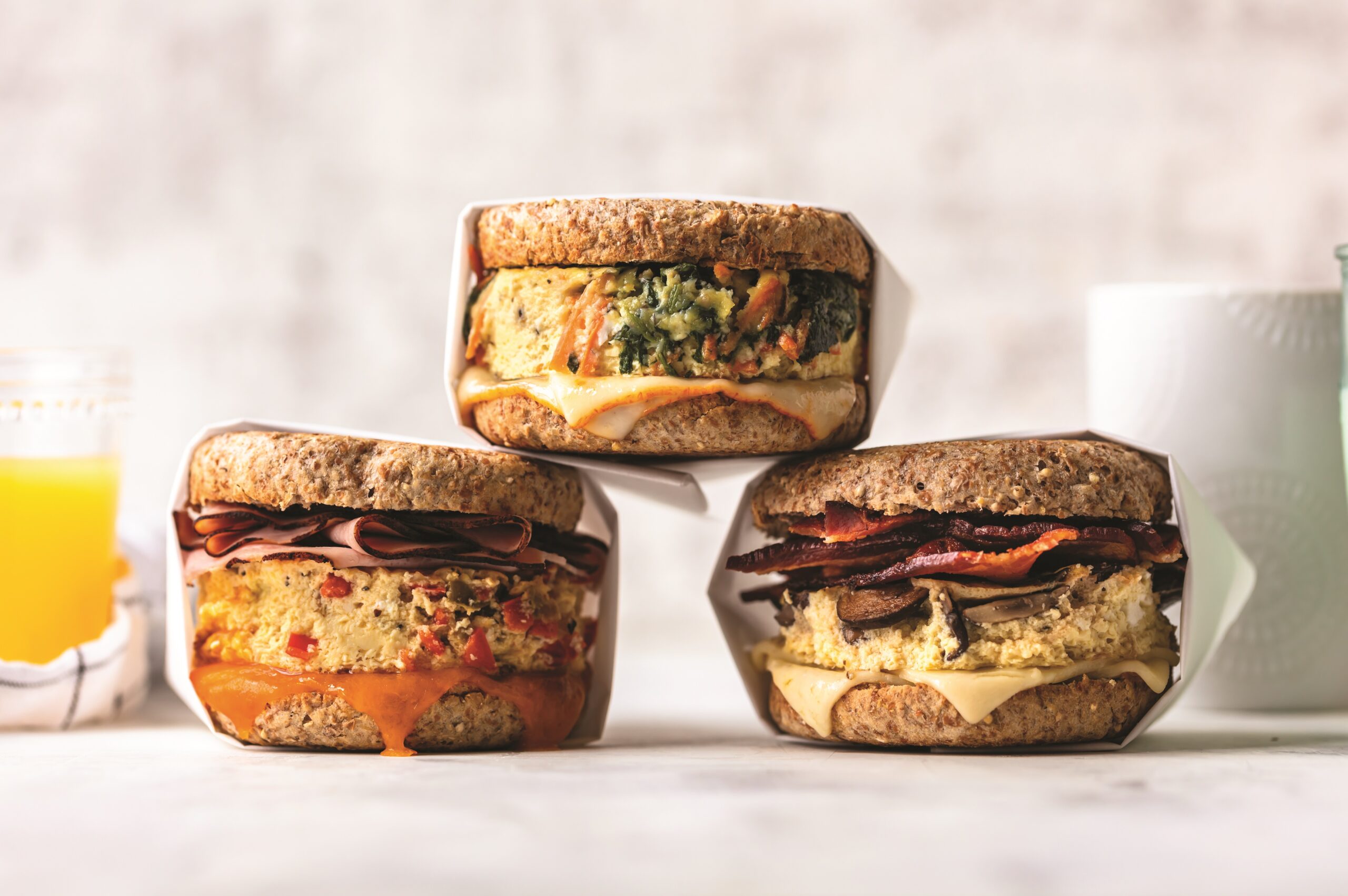 Freezer meal sandwiches
