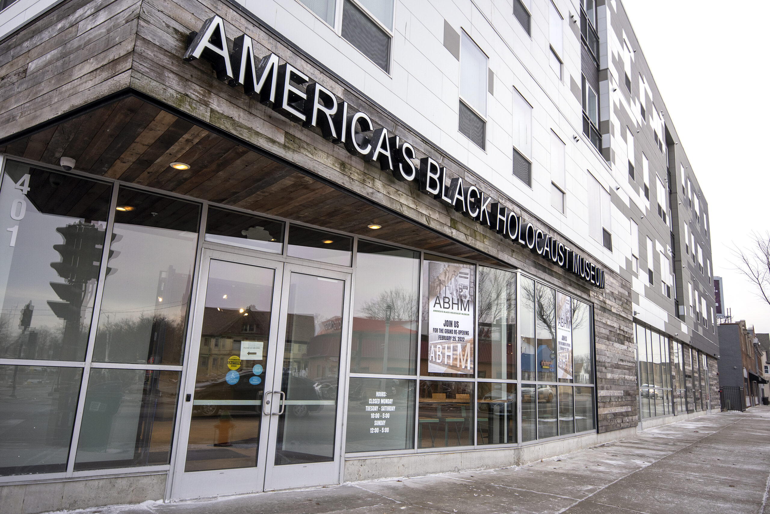 The outside of the America's Black Holocaust Museum in Milwaukee.