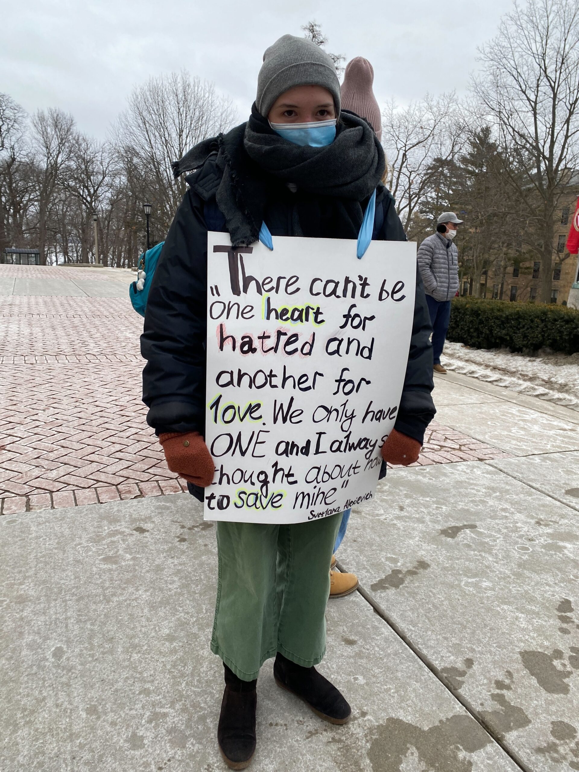 Protest, UW-Madison, Ukraine, Russia