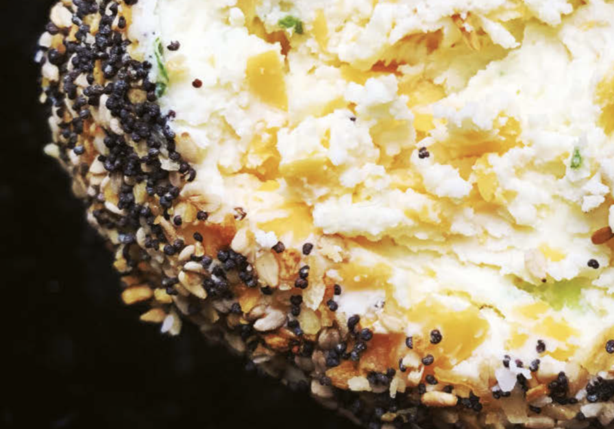 Everything bagel goat cheese ball
