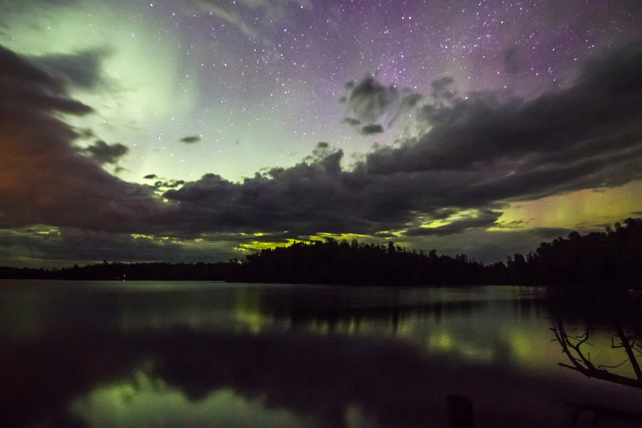 The aurora borealis in Minnesota