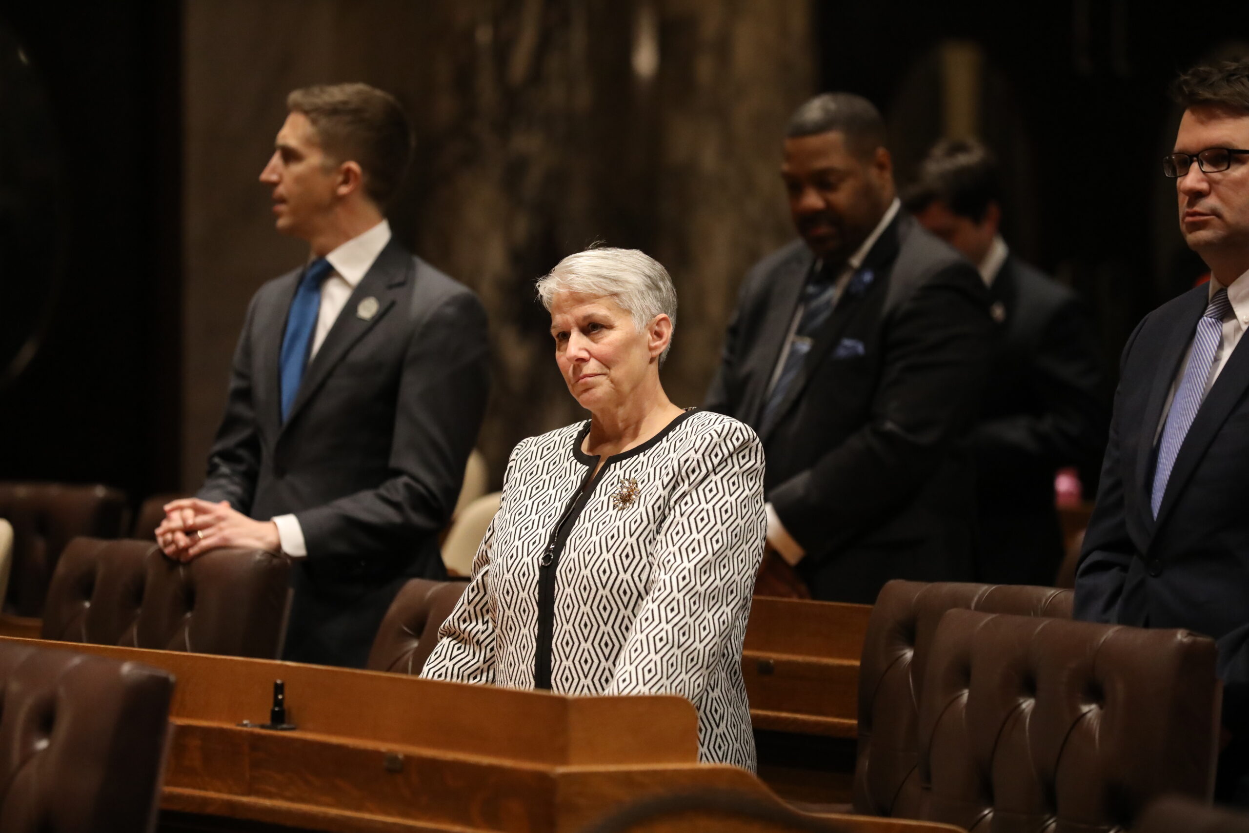Beth Meyers, D-Bayfield, is seen at Gov. Tony Evers' second State of the State address