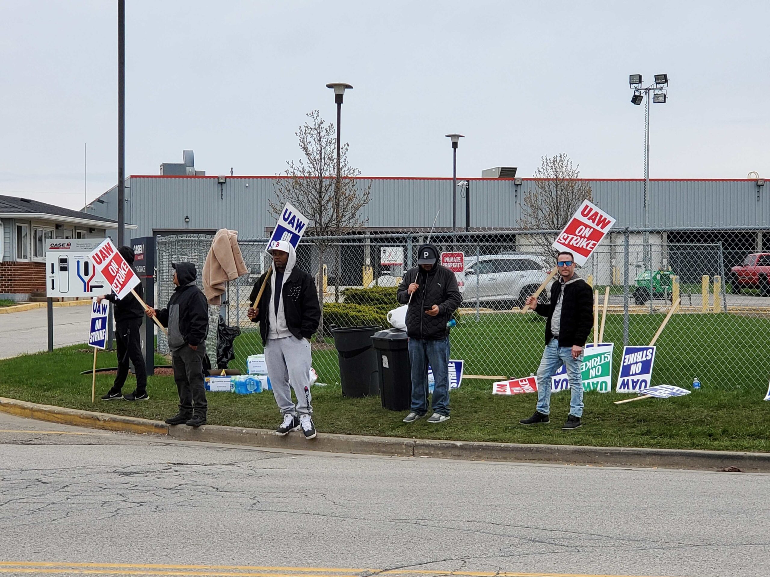 Case factory worker strike continues as union members fight for higher wages, COVID-19 protections