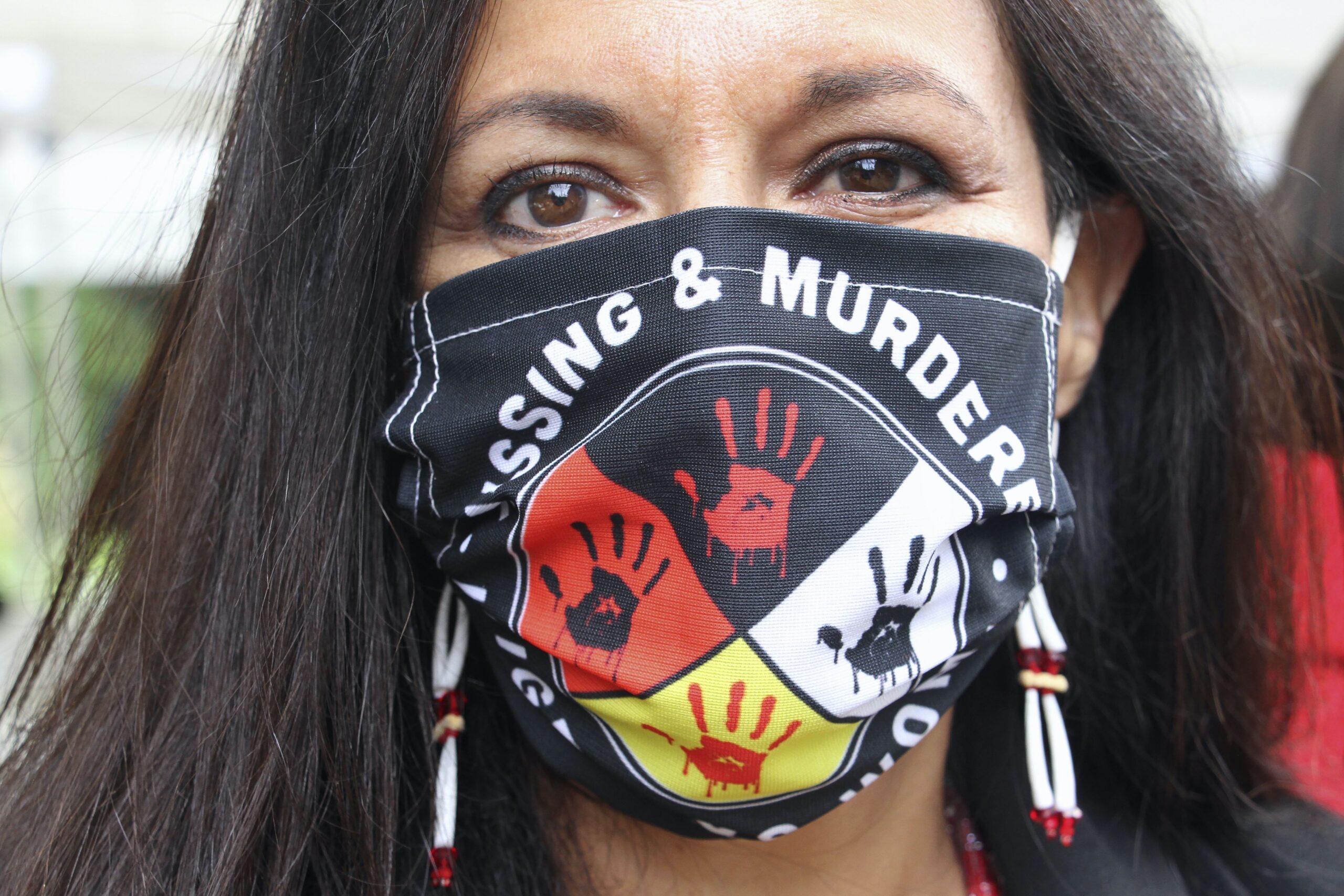 Missing and Murdered Indigenous Women mask