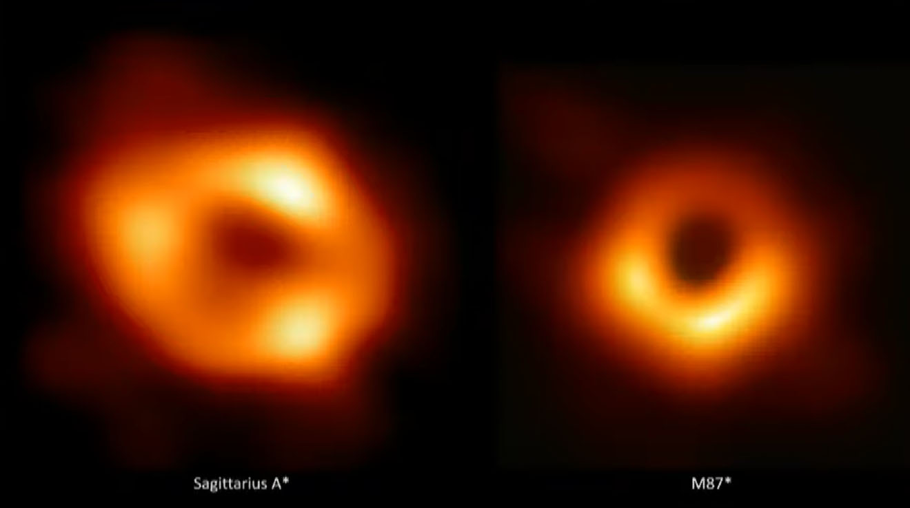 Comparing two black hole images