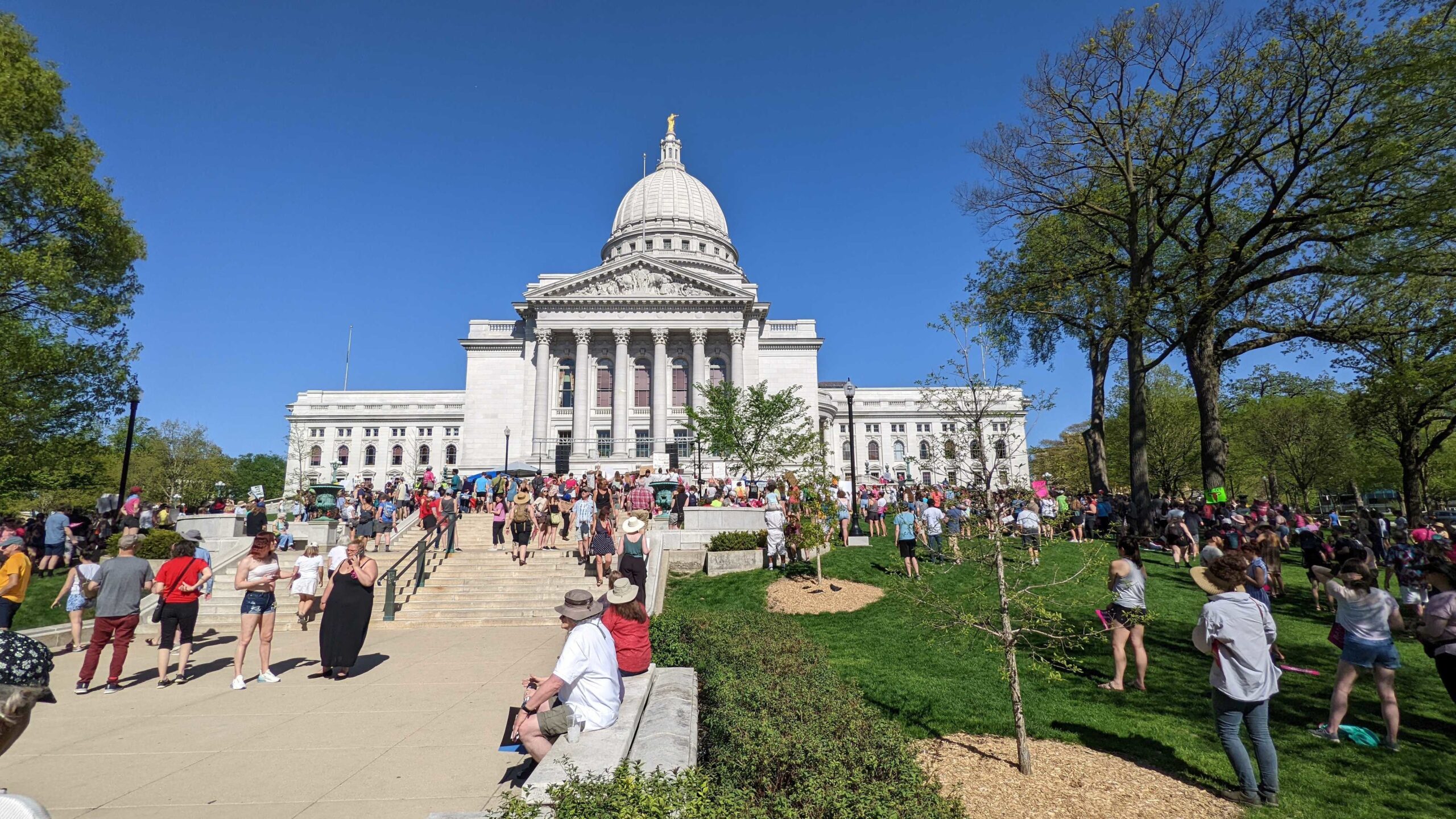 Protesters gather at state Capitol