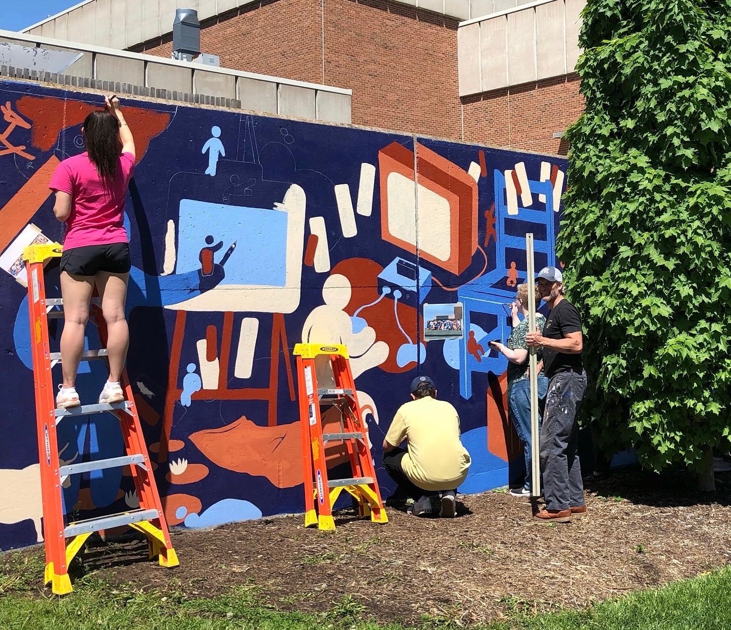 UW Stout mural