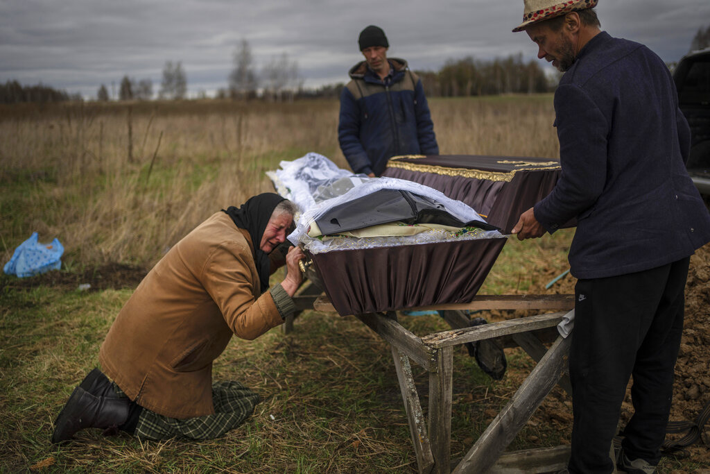 russia Ukraine war, funeral, death