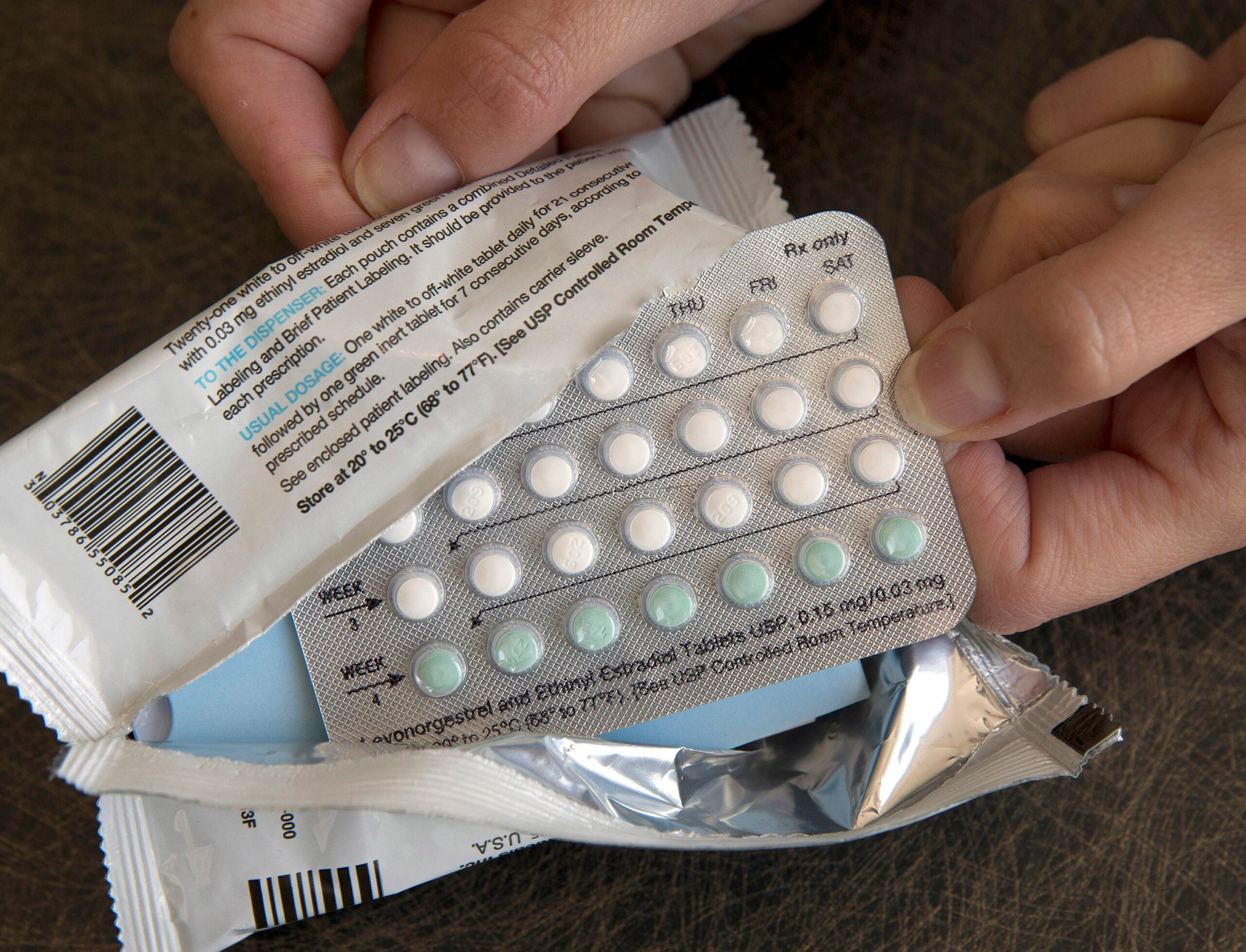 A pack of birth control pills