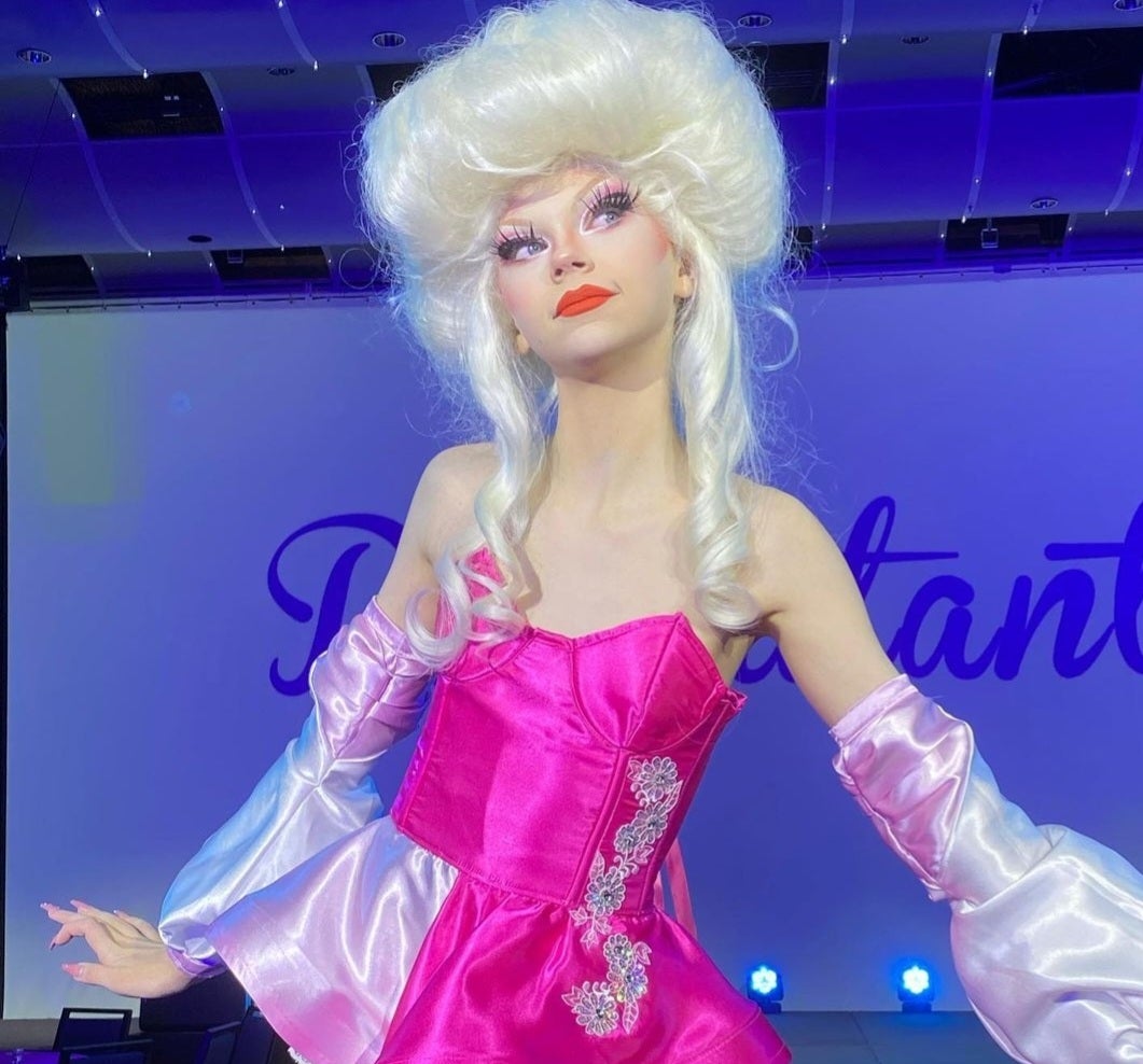 Madison-area teenager Bailey Mosling performed as his drag queen persona Nemo at Dragutante in Denver.