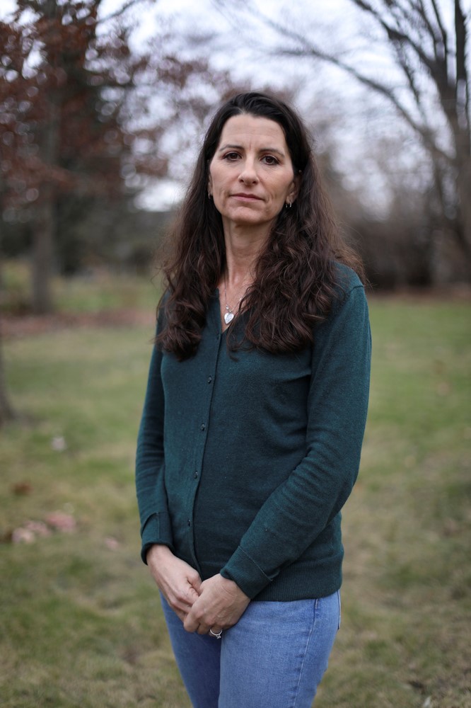 Judy Stevens at her home in Wauwatosa