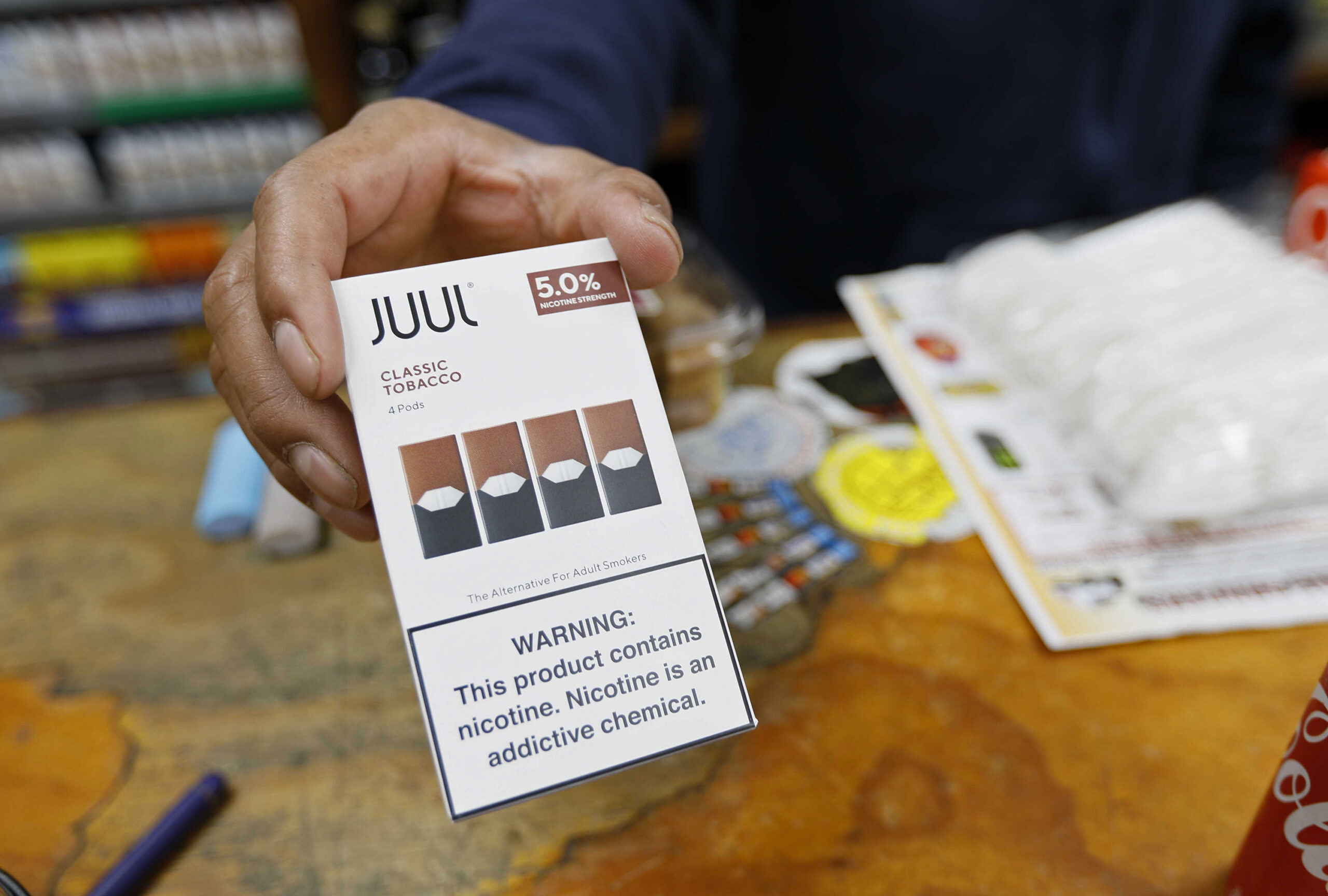 tobacco-flavored Juul pods