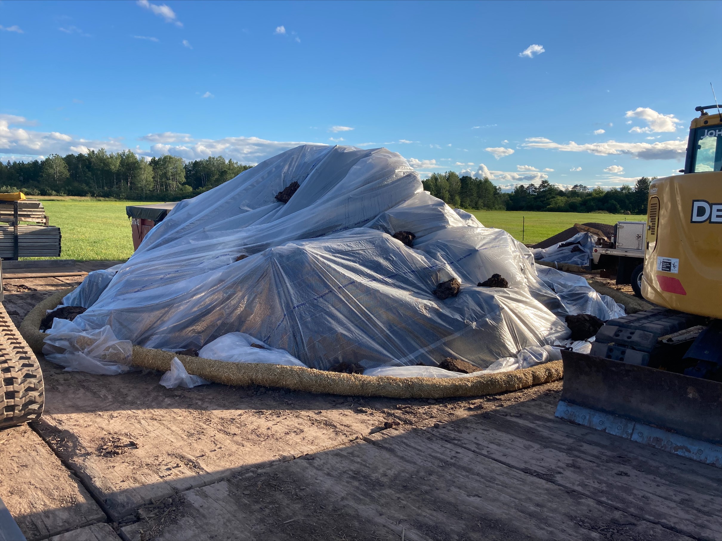 Enbridge stockpiles impacted soil