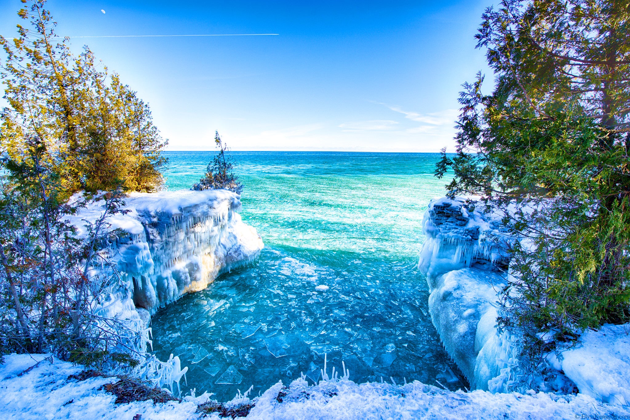 Cave Point in Door County.
