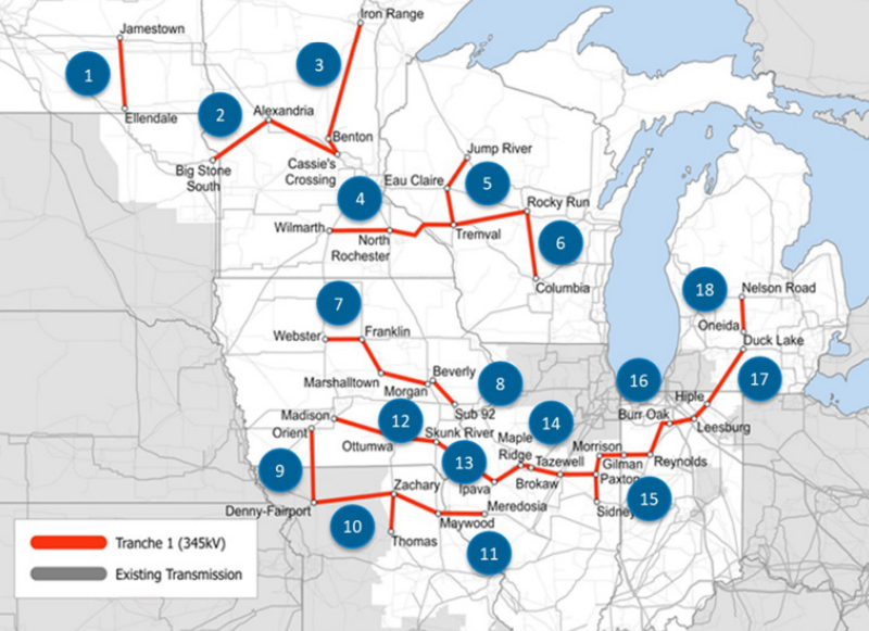 MISO transmission projects