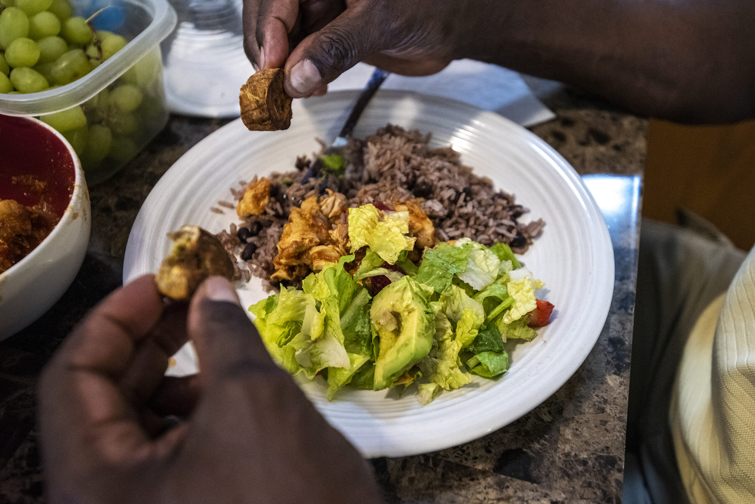 A plate of congri, a traditional Cuban dish