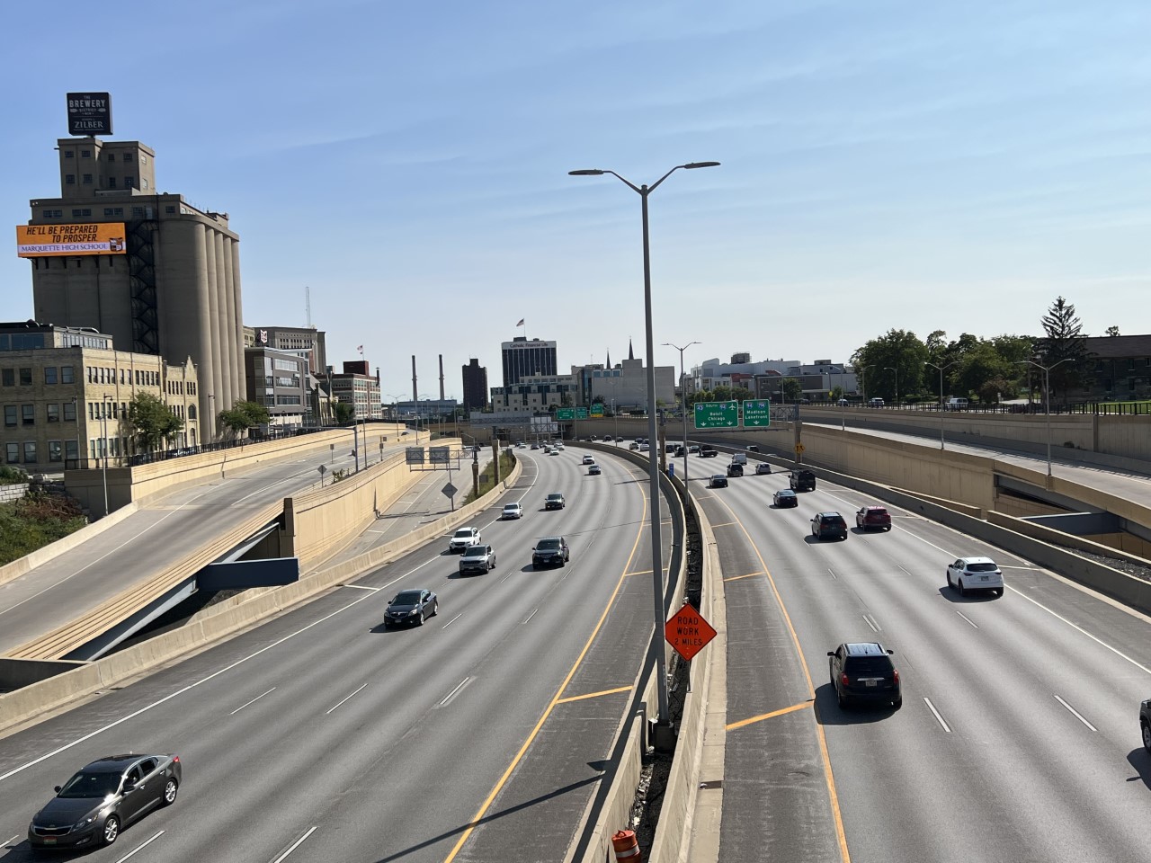 Milwaukee's Interstate 43.