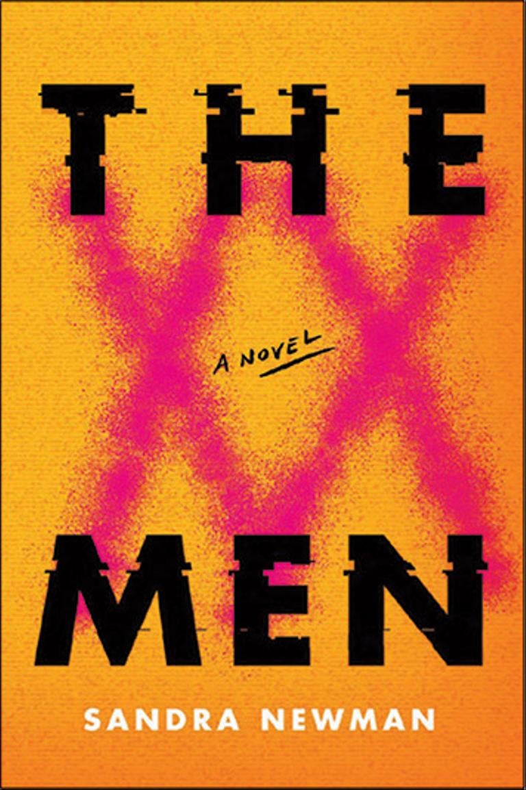 An orange book cover with black text that says