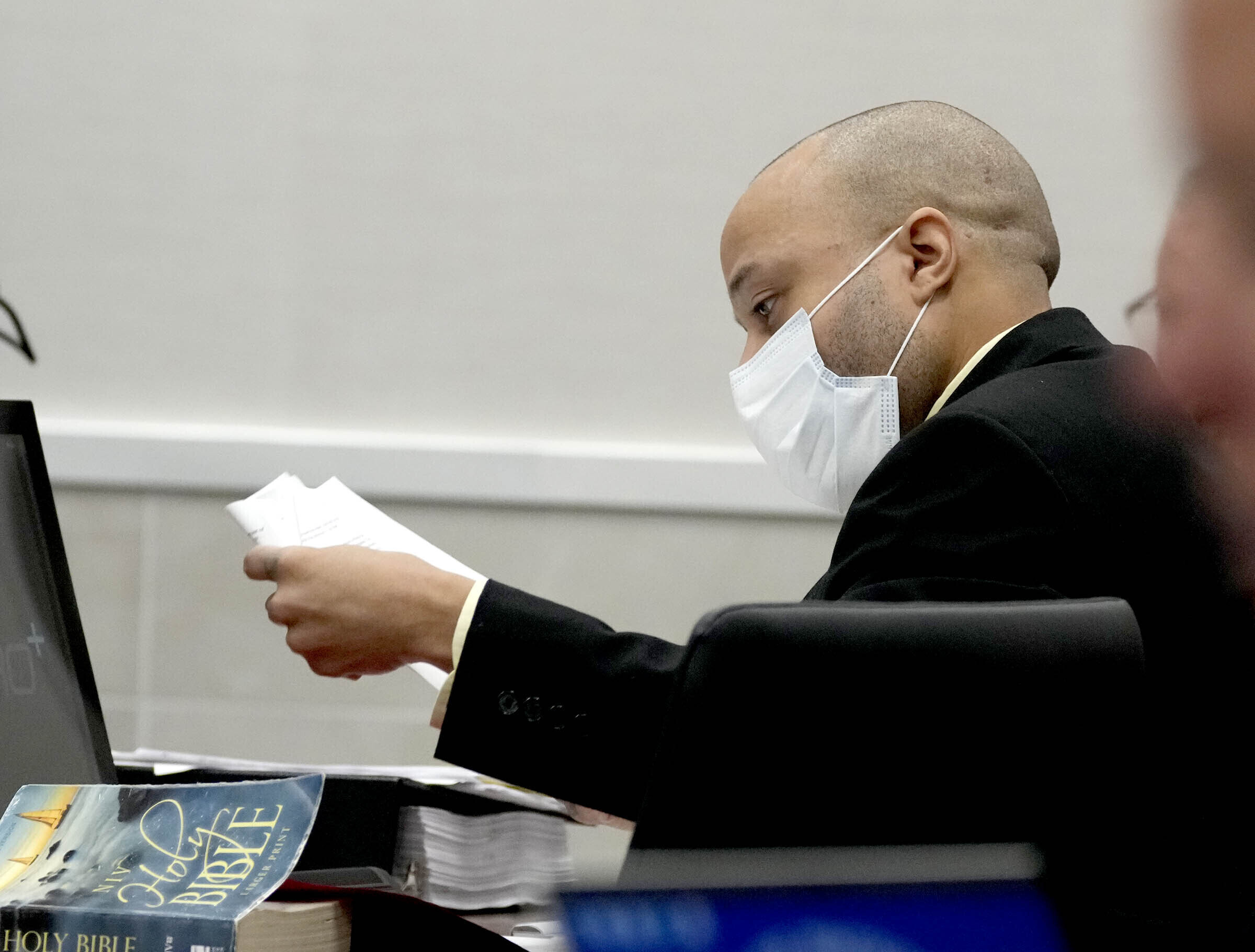 Darrell Brooks appears in a Waukesha County Circuit Court during the second day of jury selection