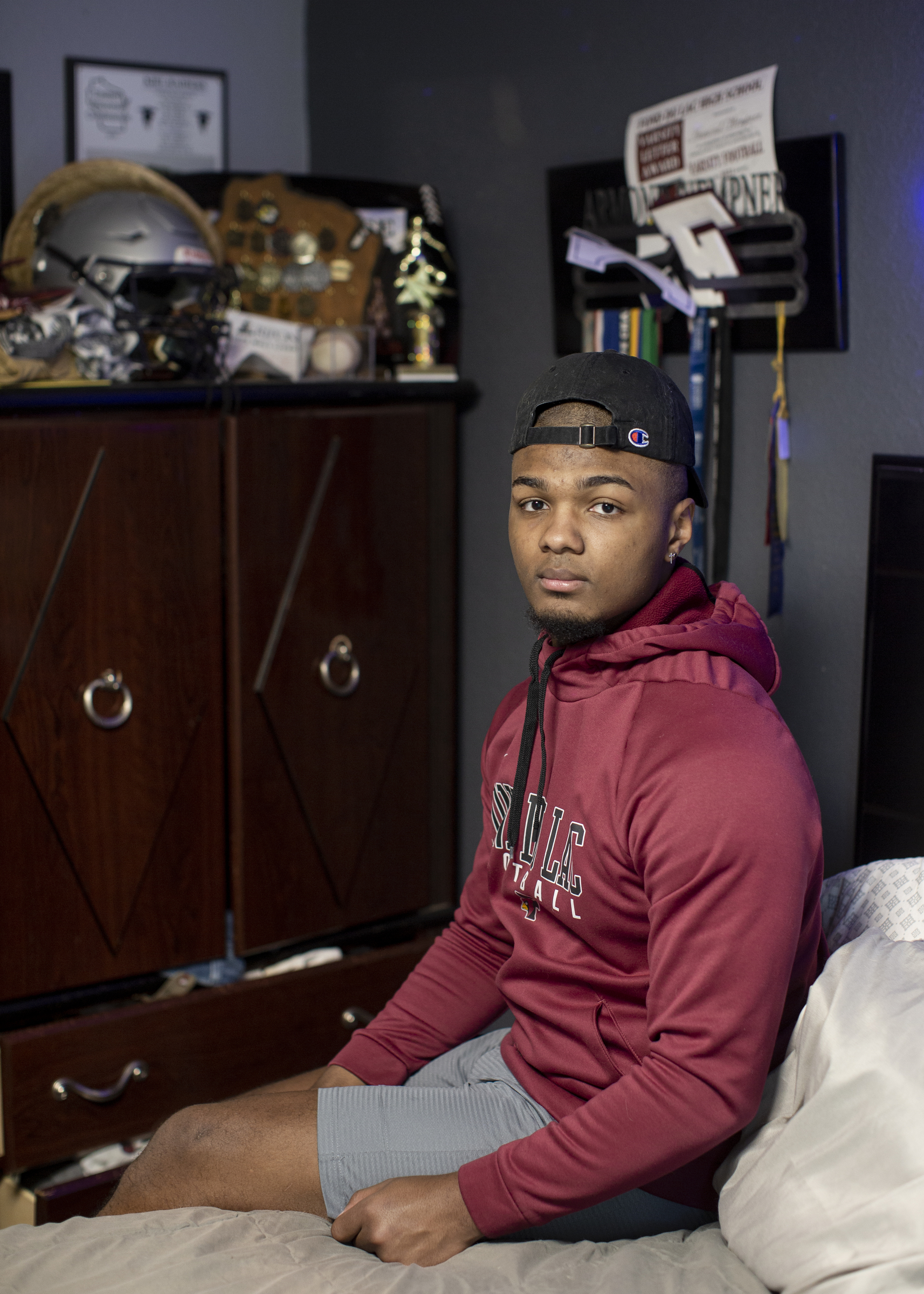 Armond Wempner, 18, is photographed at his parents’ home outside of Kiel