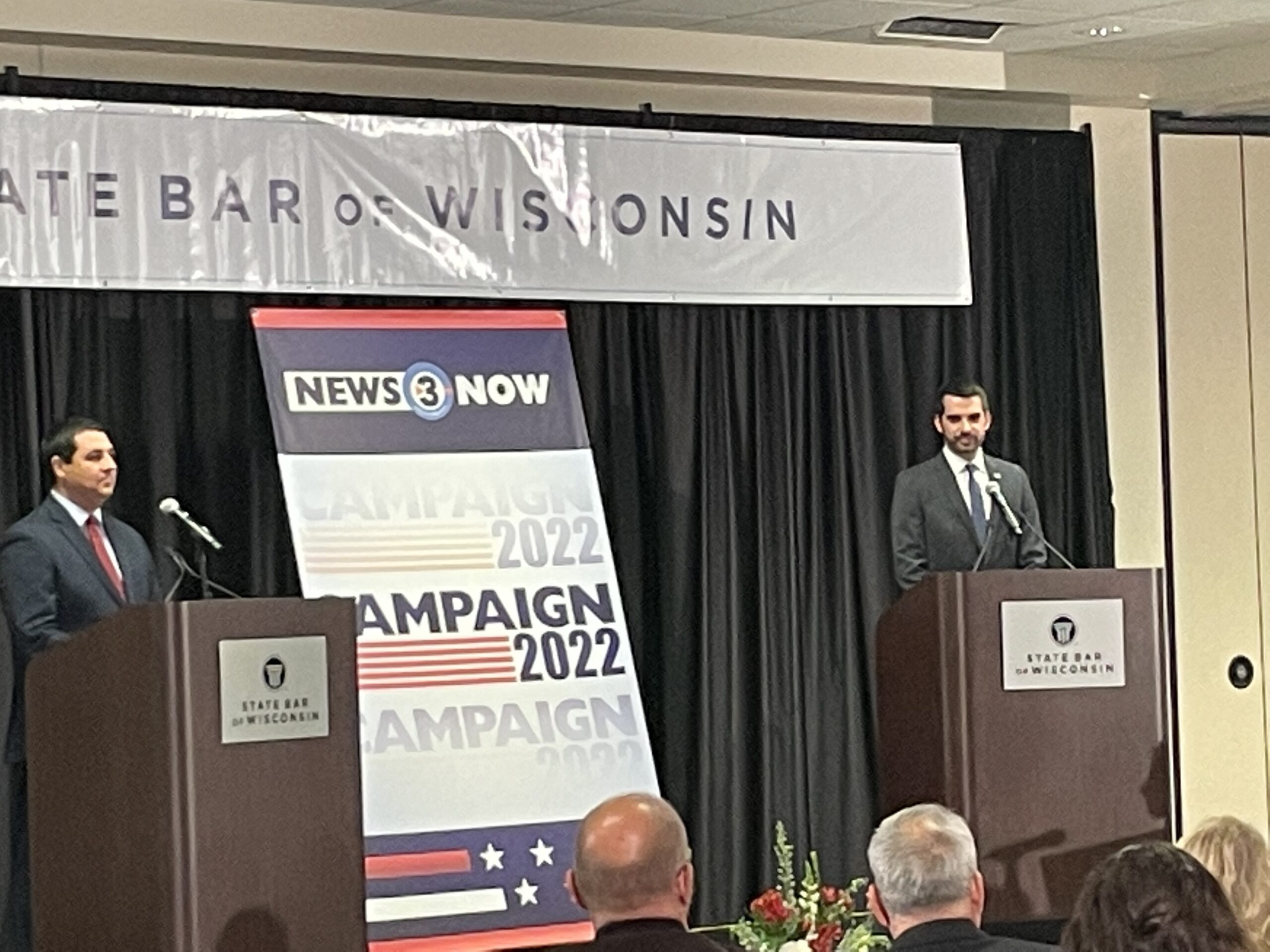 Josh Kaul, Eric Toney spar in Wisconsin attorney general debate