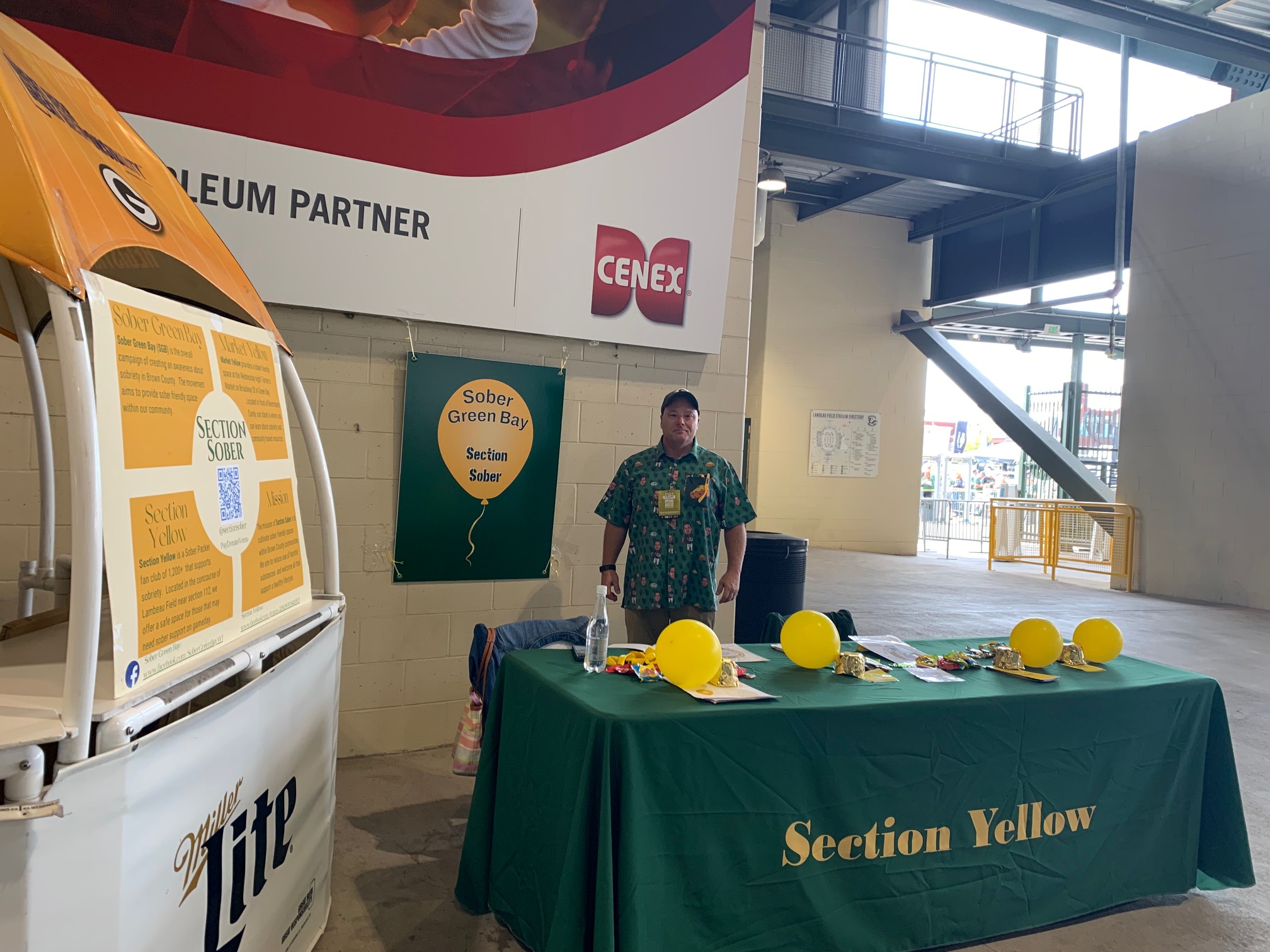 Section Yellow at Lambeau Field