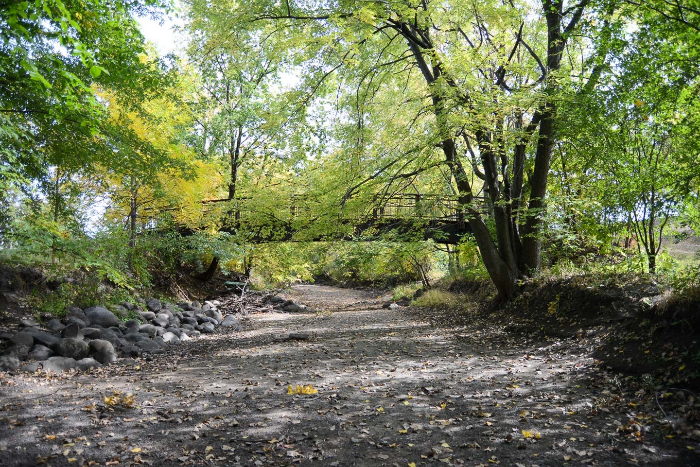 Minnehaha Creek all dried up