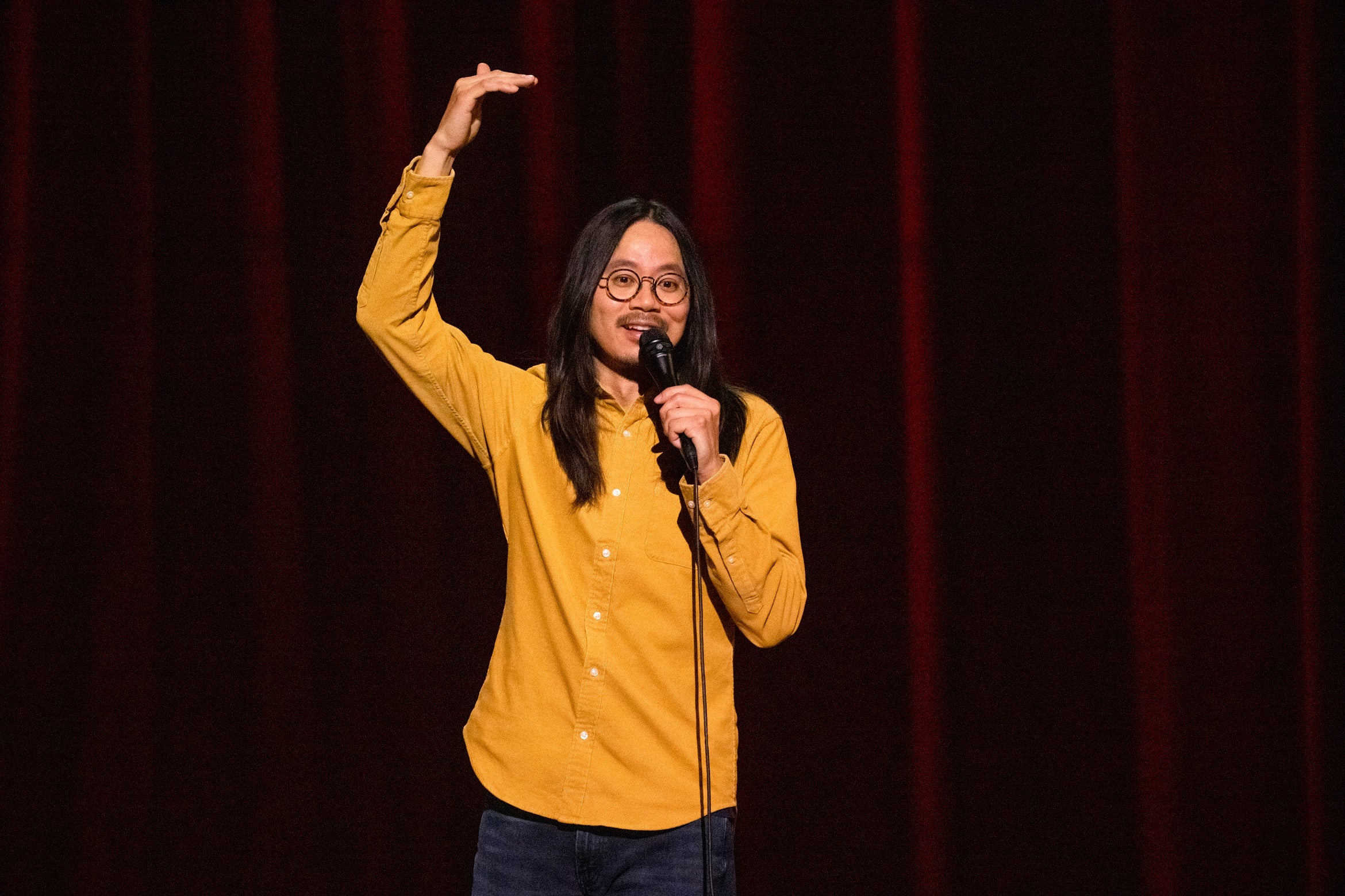 Sheng Wang onstage in Los Angeles