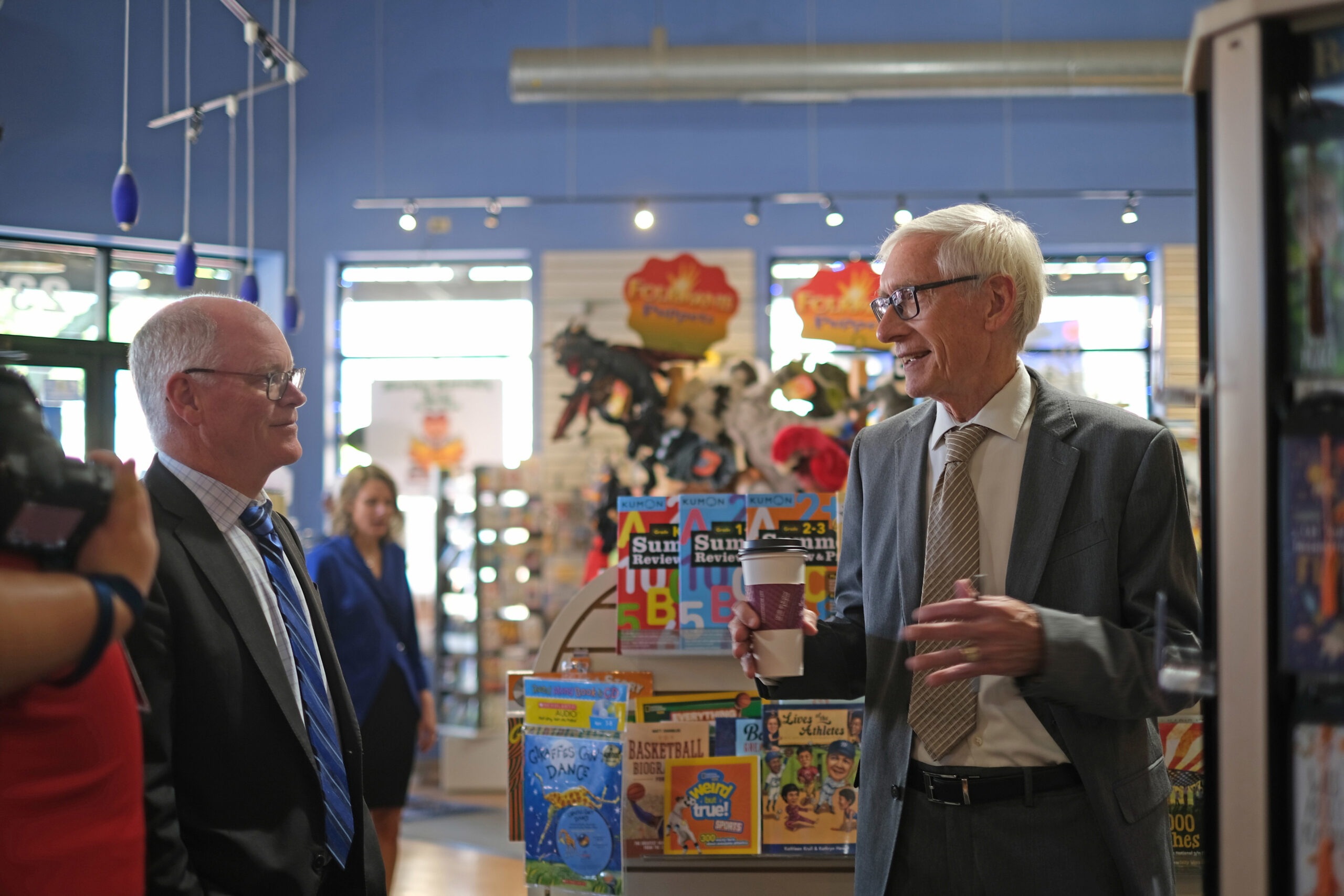 Gov. Tony Evers visits Martha Merrell’s Books and Toys in Waukesha back in September