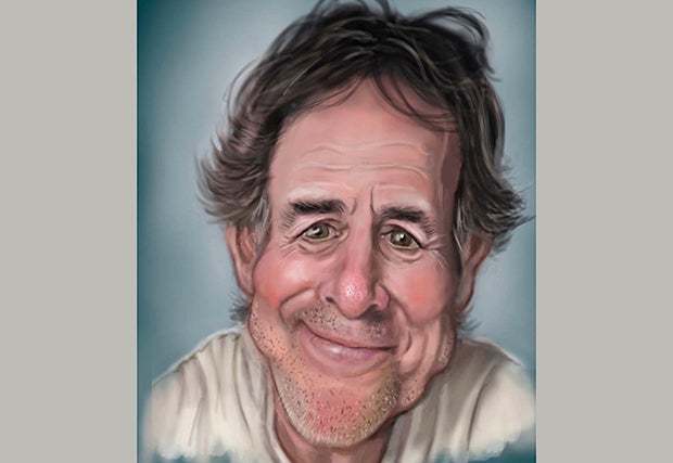 Kevin Nealon's caricature of himself