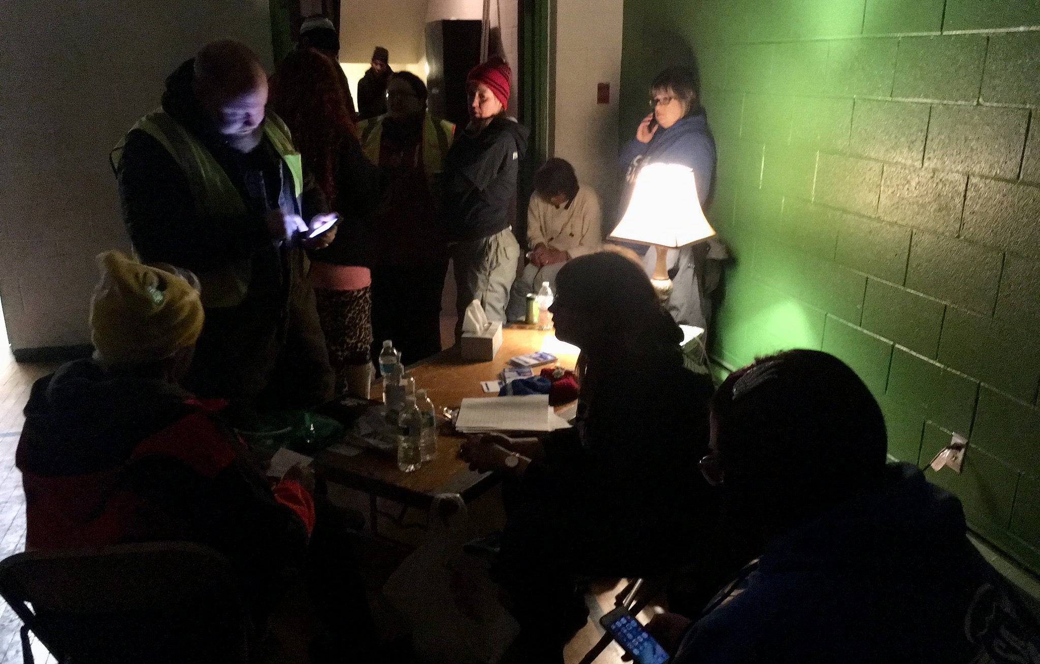 Volunteers at the Street Angels Milwaukee Outreach emergency shelter